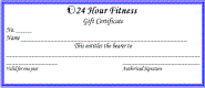 Gift Certificate